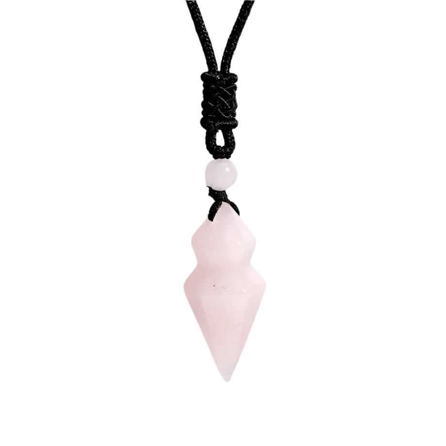 🔮 RareMagics “Soul Prism” Natural Stone Pendant Necklace