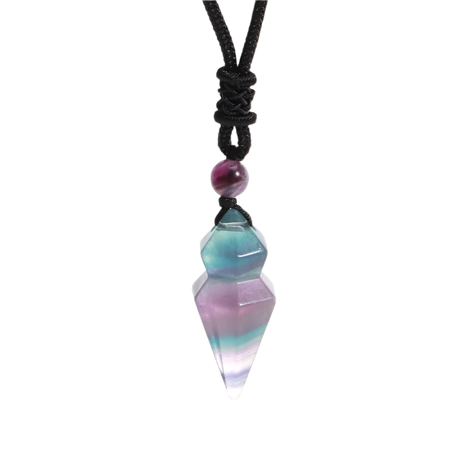 🔮 RareMagics “Soul Prism” Natural Stone Pendant Necklace