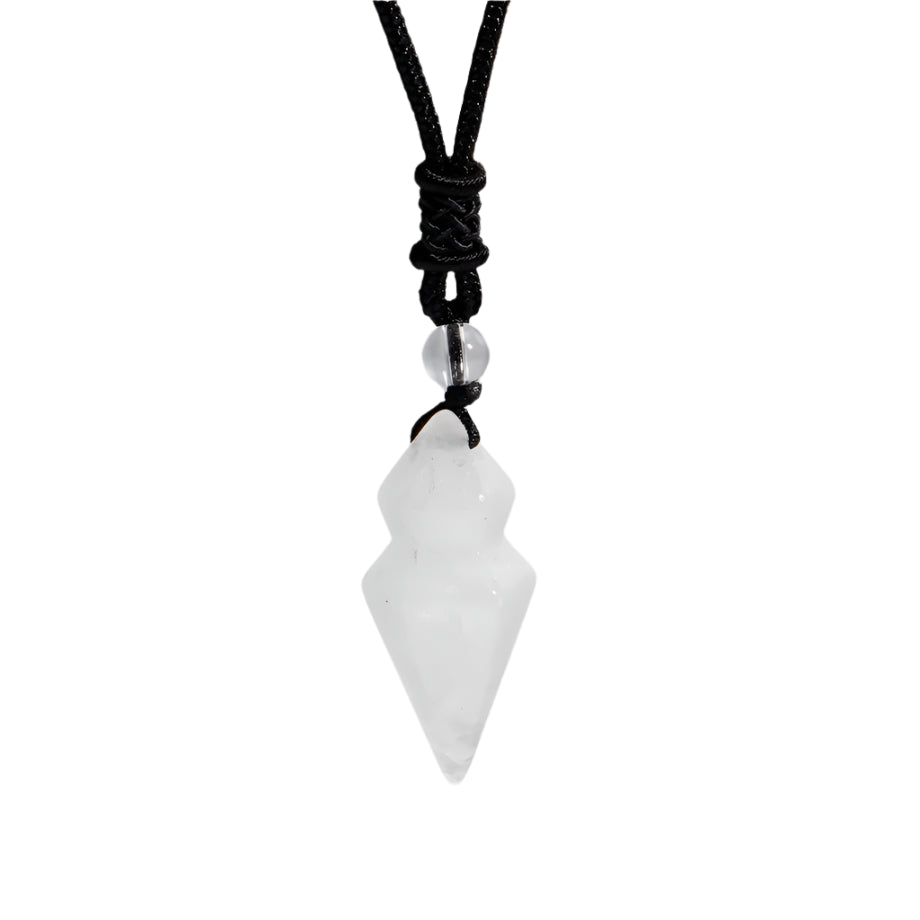 🔮 RareMagics “Soul Prism” Natural Stone Pendant Necklace