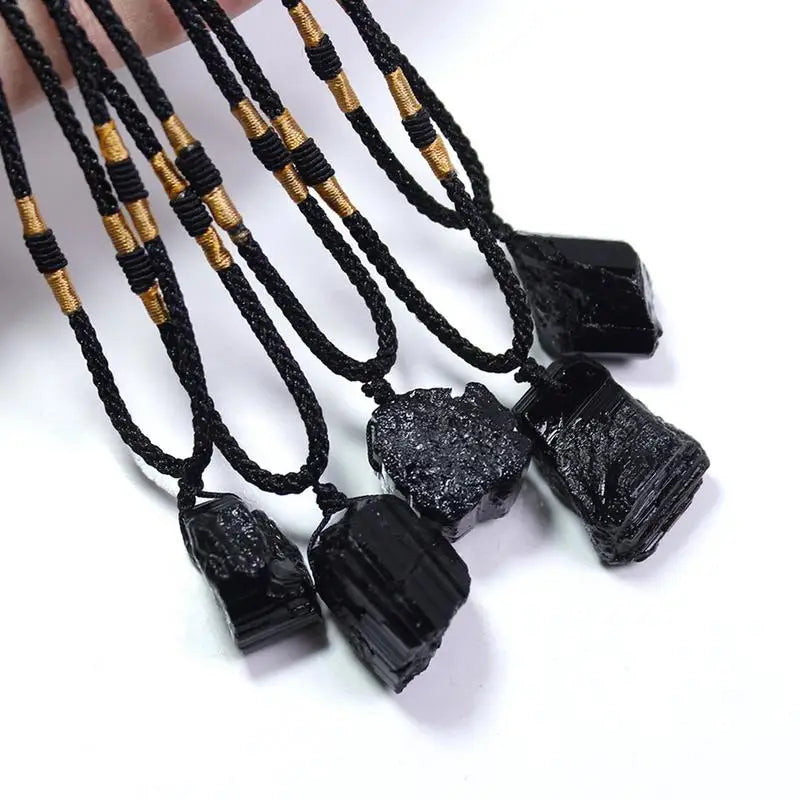 🜃 RareMagics “Shieldstone” Black Tourmaline Necklace
