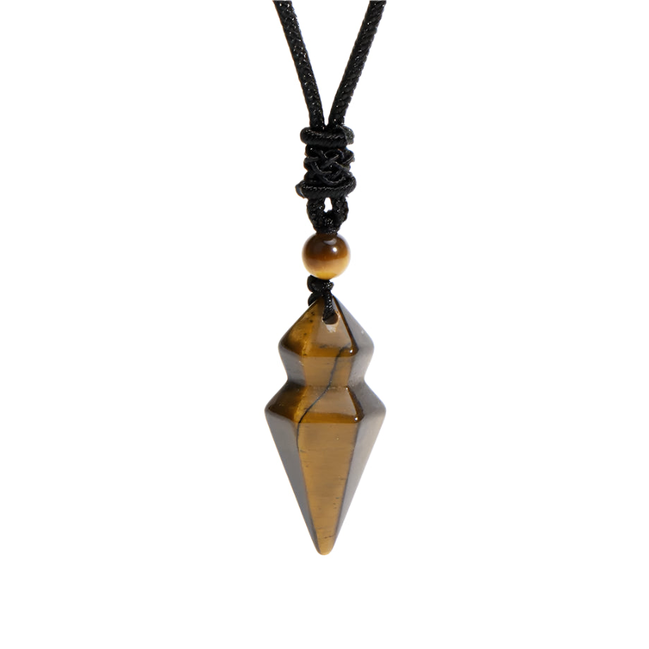 🔮 RareMagics “Soul Prism” Natural Stone Pendant Necklace