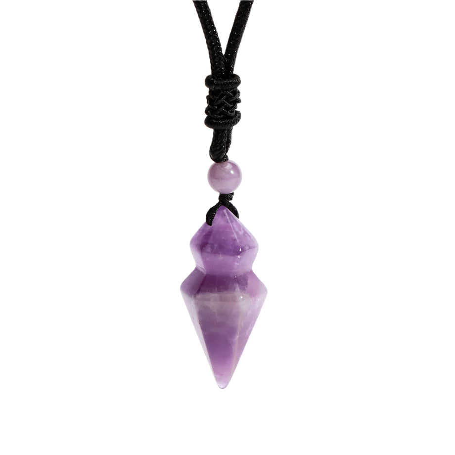 🔮 RareMagics “Soul Prism” Natural Stone Pendant Necklace